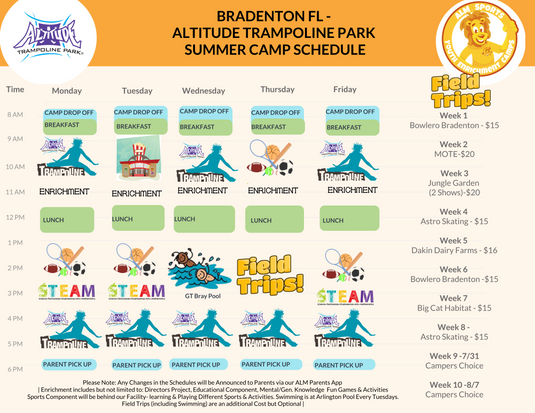 Camp Schedule