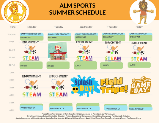 Camp Schedule