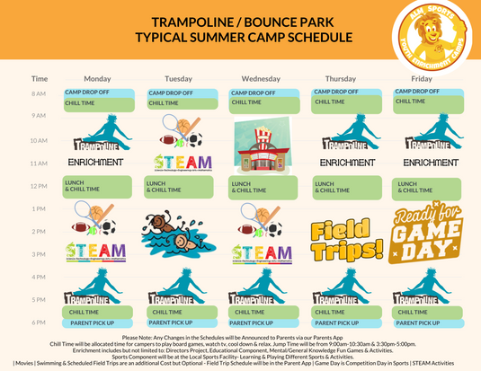 Camp Schedule