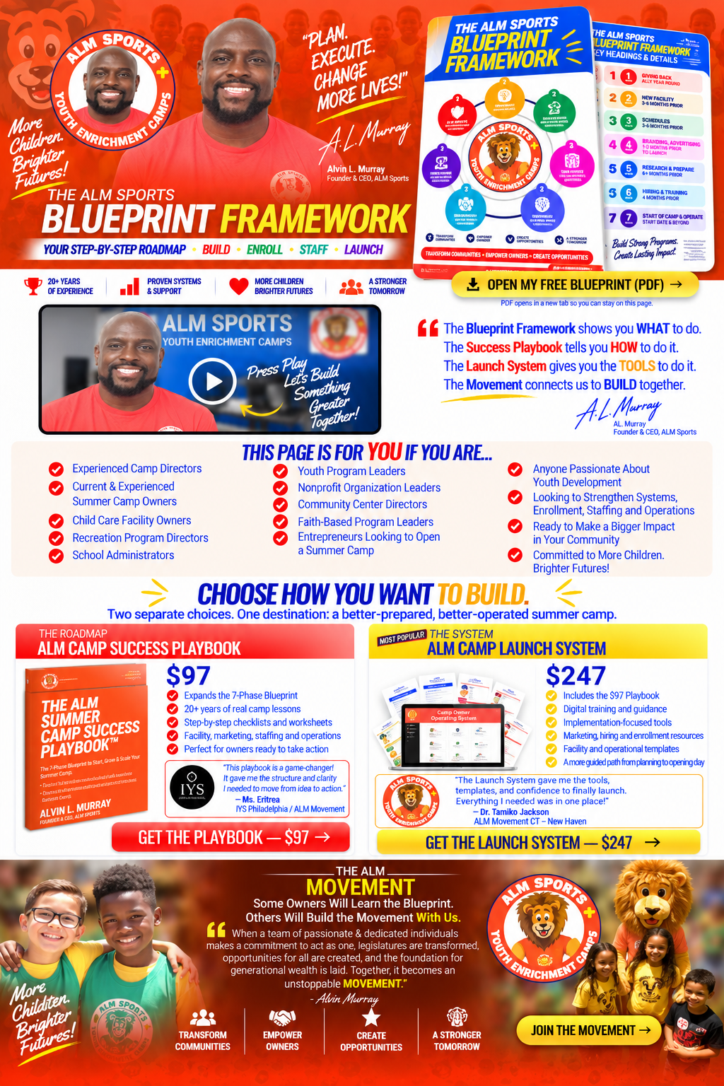 ALM Sports Blueprint Framework